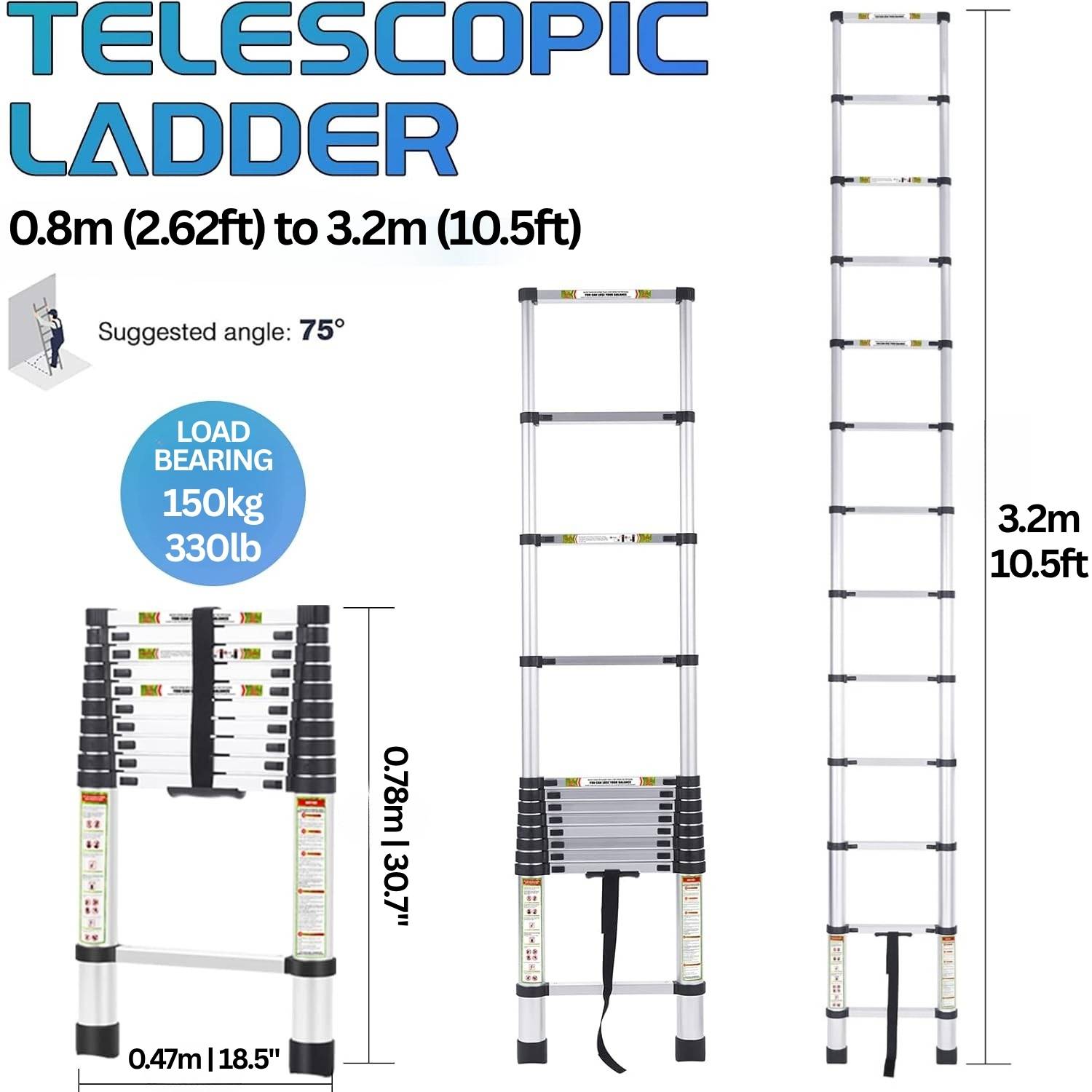 buy extendable extension ladder